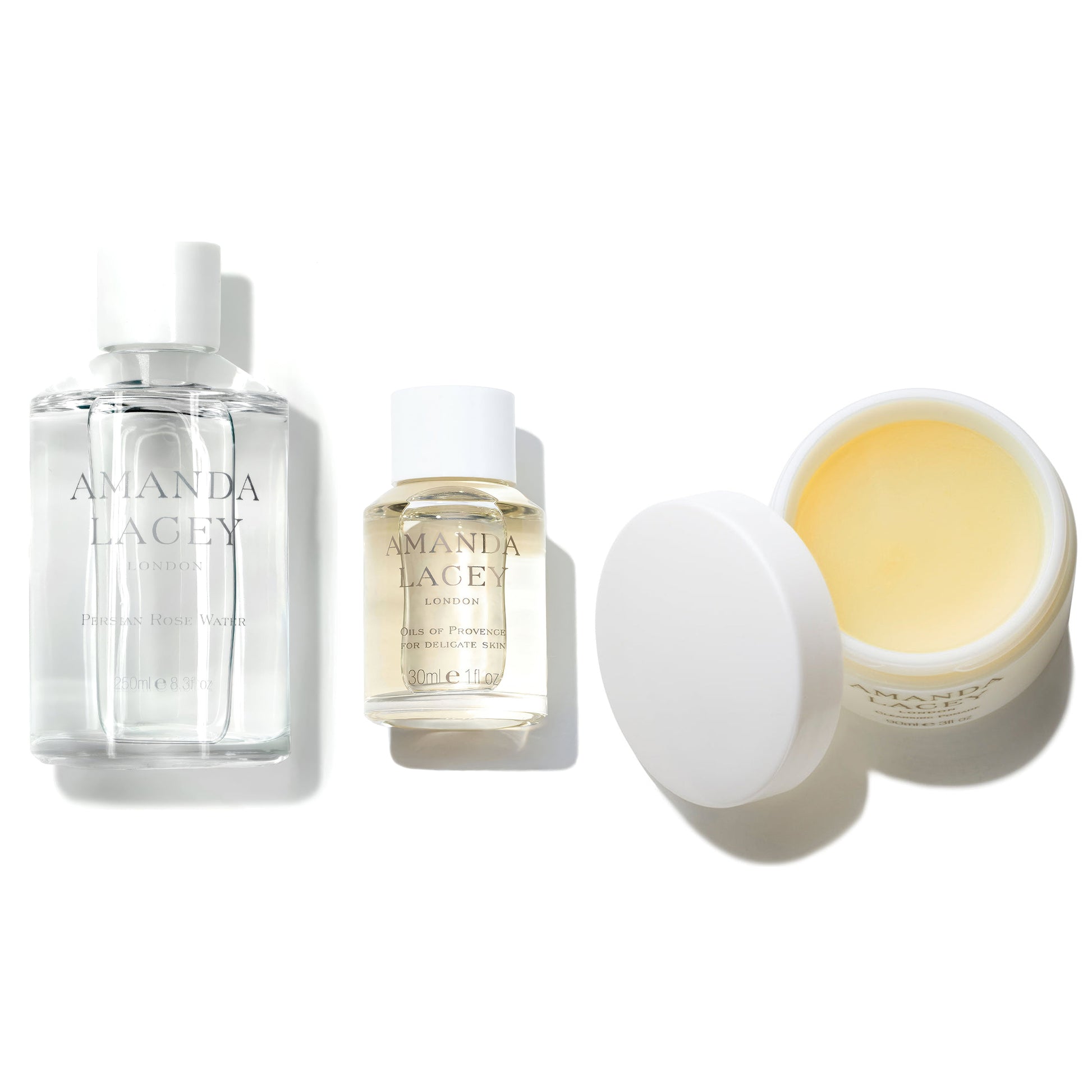The Amanda Lacey Regime, Persian Rosewater, Oils of Provence and Cleansing Pomade